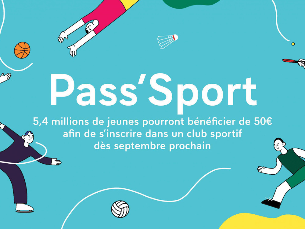 Le Pass Sport – 50 euros pour les jeunes de 6 à 18 ans pour s’inscrire dans un club de sport